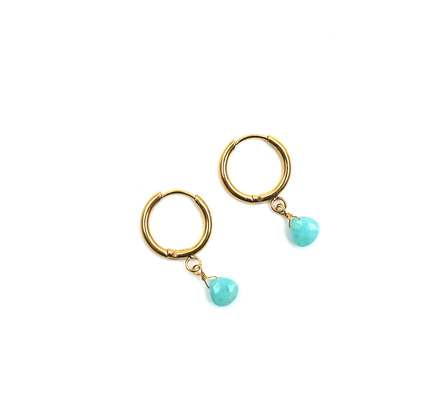 Boucles Chañaral dormeuses turquoise