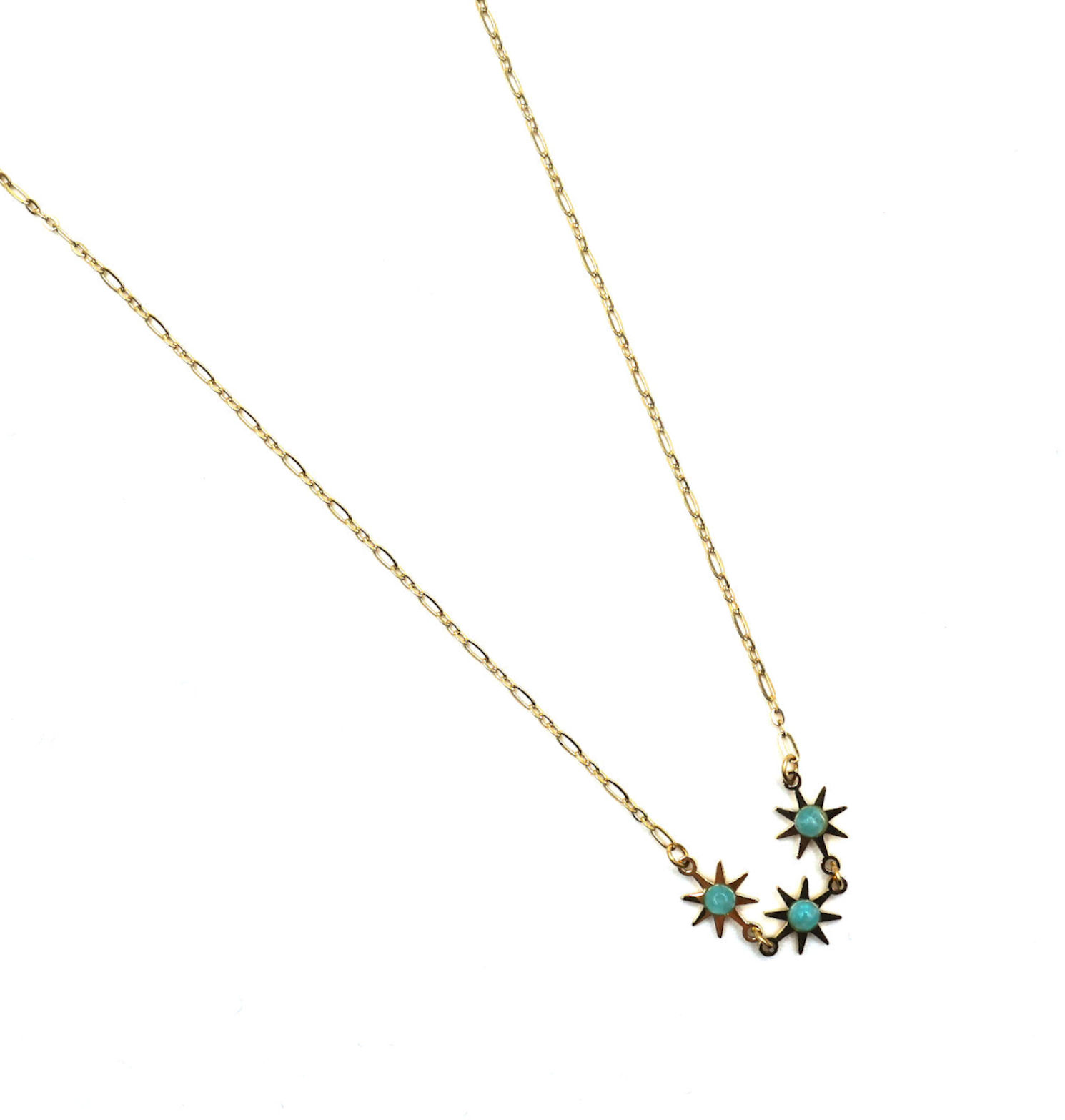Kit Bijou Les créoles Pierres turquoises DIY | La Droguerie
