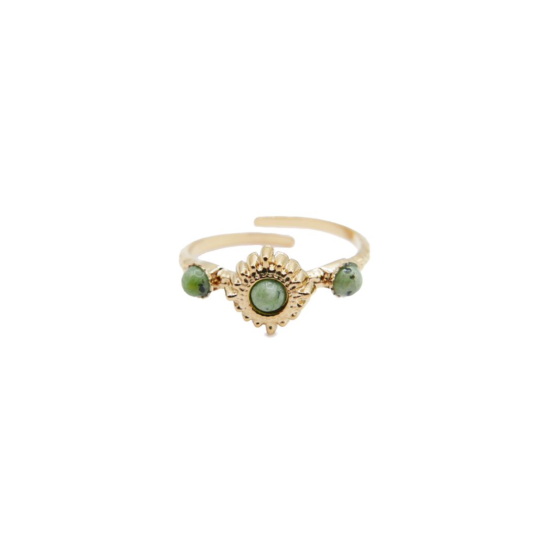Bracelet Ethnique Doré Avec Pierres Naturelles – Occasion (manque Une Pierre)